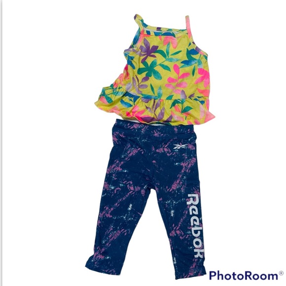 reebok leggings size 12 months carters top good. - Picture 1 of 7
